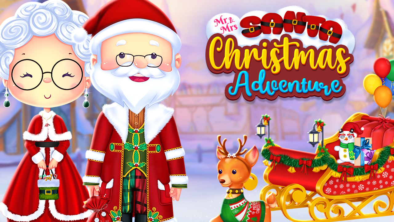 Are there any online Christmas games that are suitable for both girls and kids?