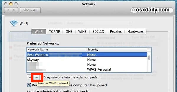 How to Forget a Network on MacBook?