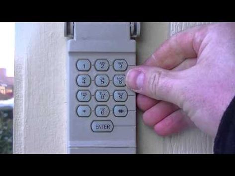 How to operate a garage door opener keypad?