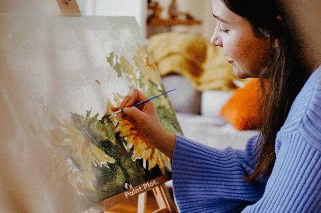 How can abstract art be created using Scribbler Paint?