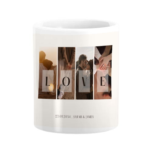 Couples' Connection Symbolizes Love with Matching Coffee Mugs