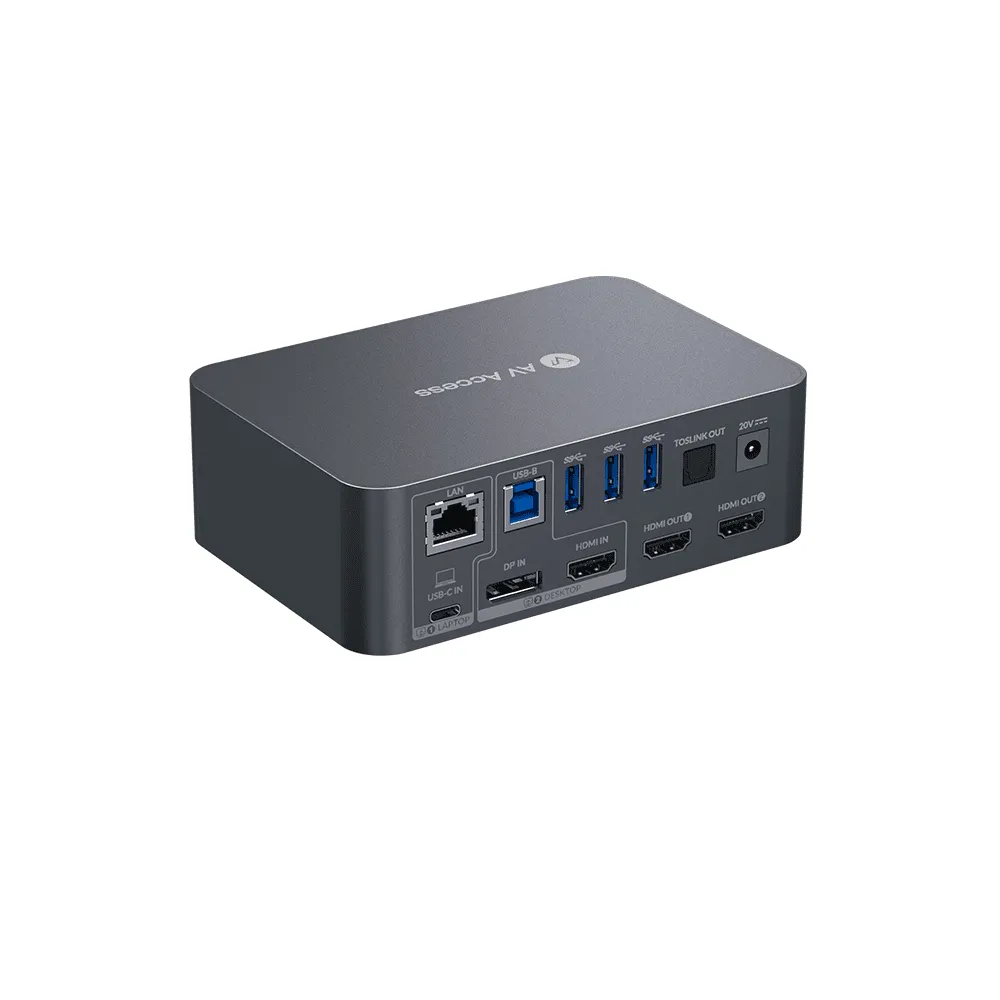 AV Access Introduces a 4K Dual Monitor Docking KVM Switch to Help Users Build a Powerful Workstation at Home