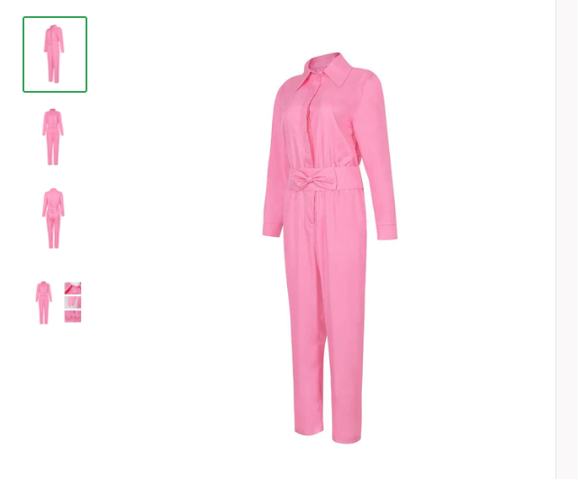 Get The Pink Barbie Jumpsuit Halloween Costume Now!