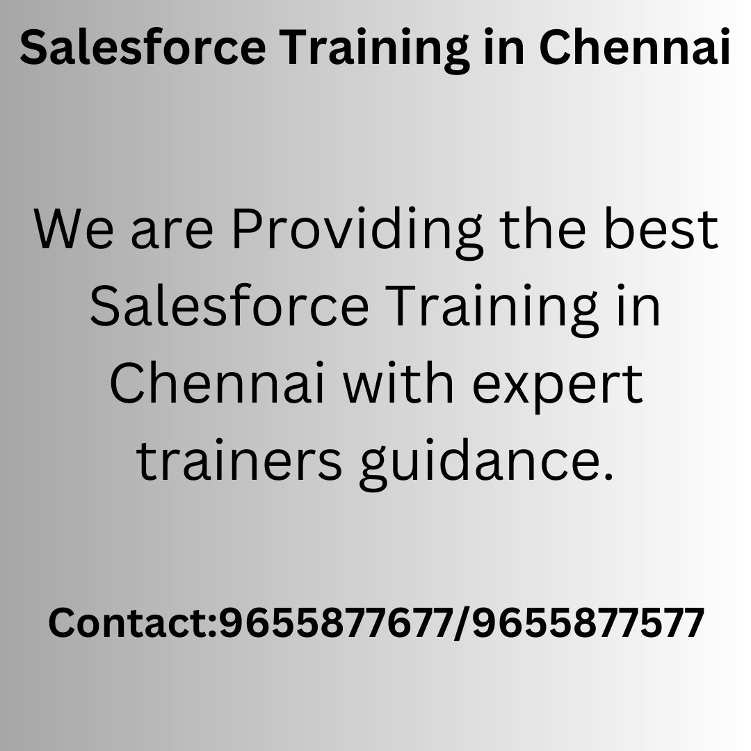 Salesforce Training in Chennai