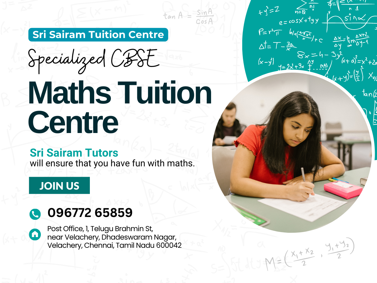 Best Maths Tuition Centre in Velachery 