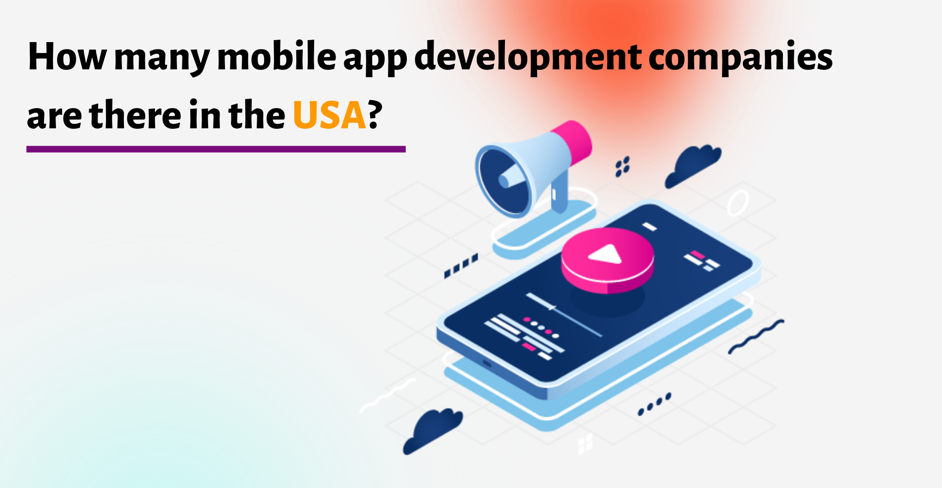How many mobile app development companies are there in the USA?