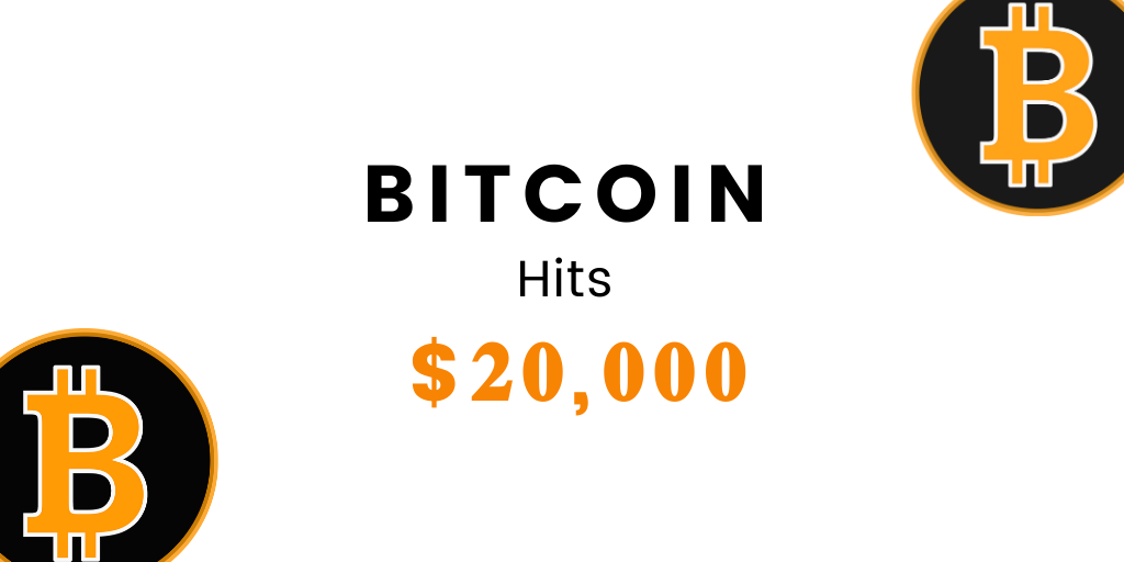 Bitcoin Price Hits $20K in History