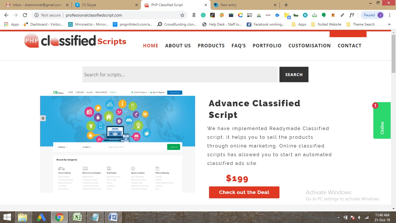 Classifieds website script | Classifieds Script