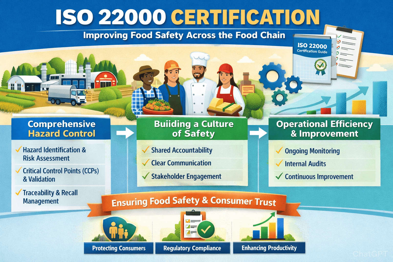 How ISO 22000 Certification Improves Food Safety Across the Entire Food Chain