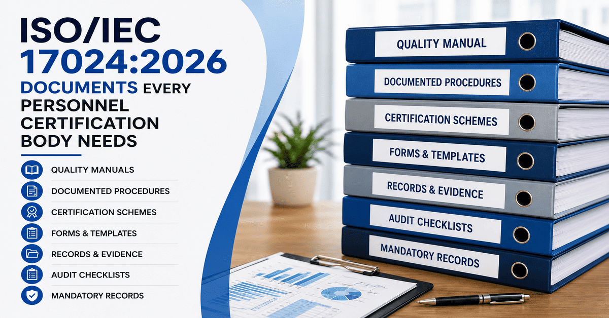ISO 17024-2026 Documents Every Personnel Certification Body Needs