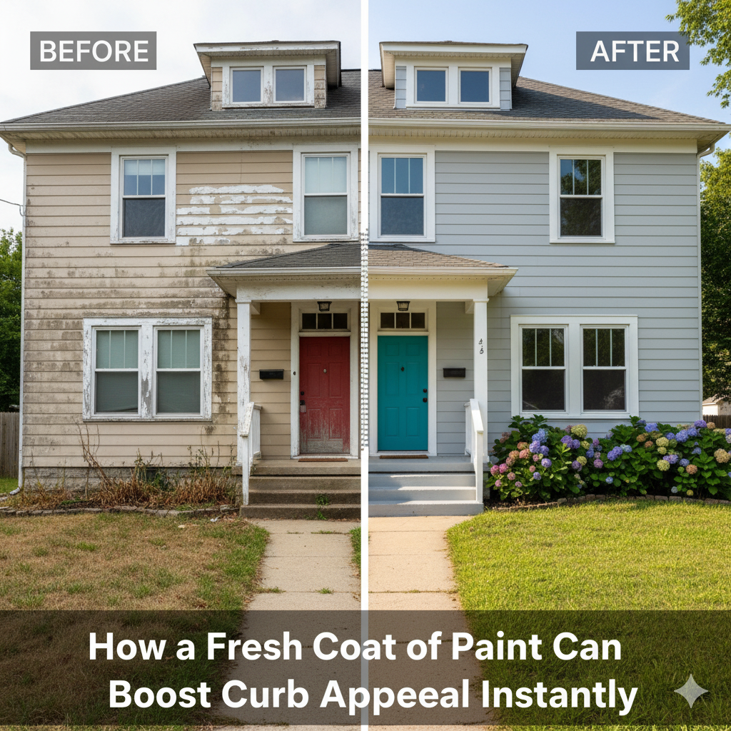 How a Fresh Coat of Paint Can Boost Curb Appeal Instantly