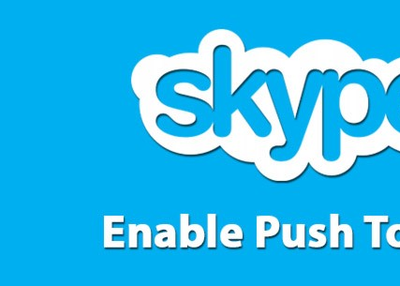 push to talk Skype