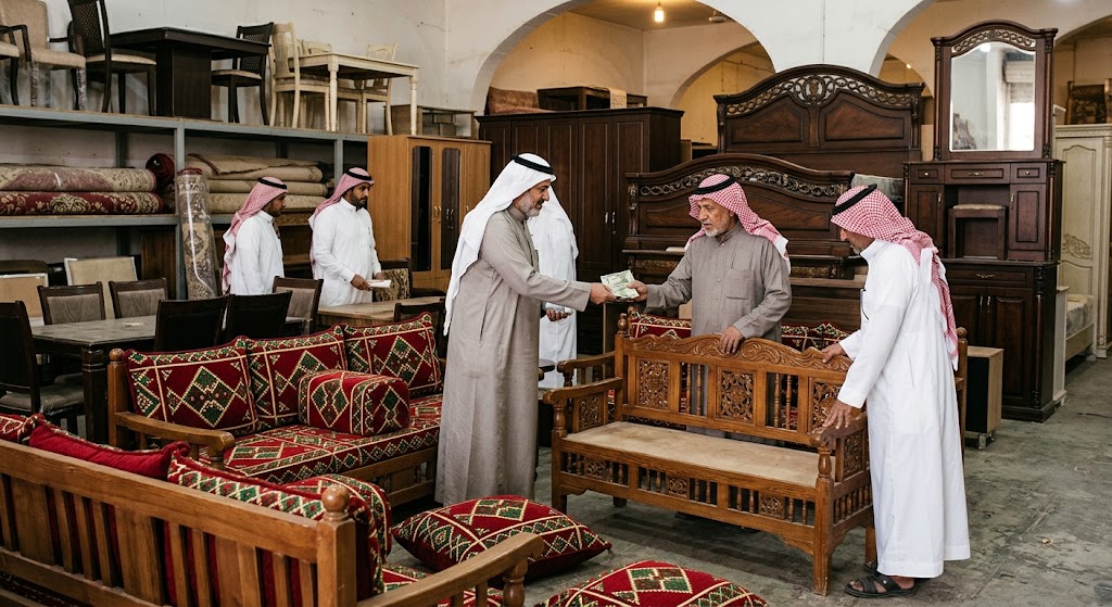 شراء أثاث مستعمل بالرياض: موافقة مسبقة كاش