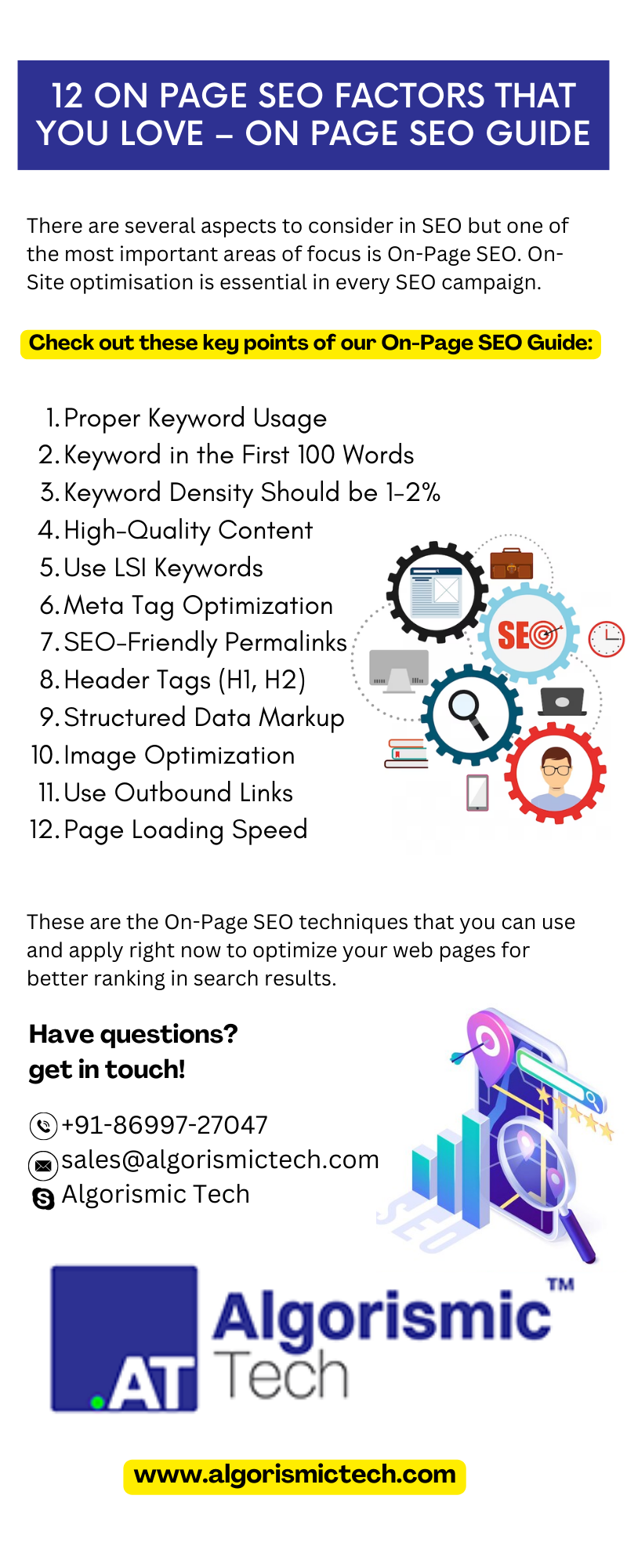  12 On page SEO factors that you love – on page SEO guide