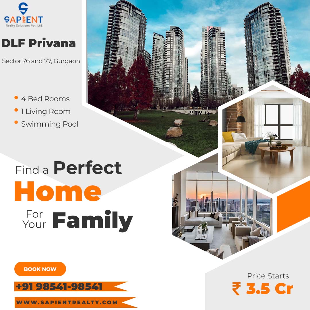 DLF Privana Luxury Low Rise Floors Sector 76 and 77, Gurgaon