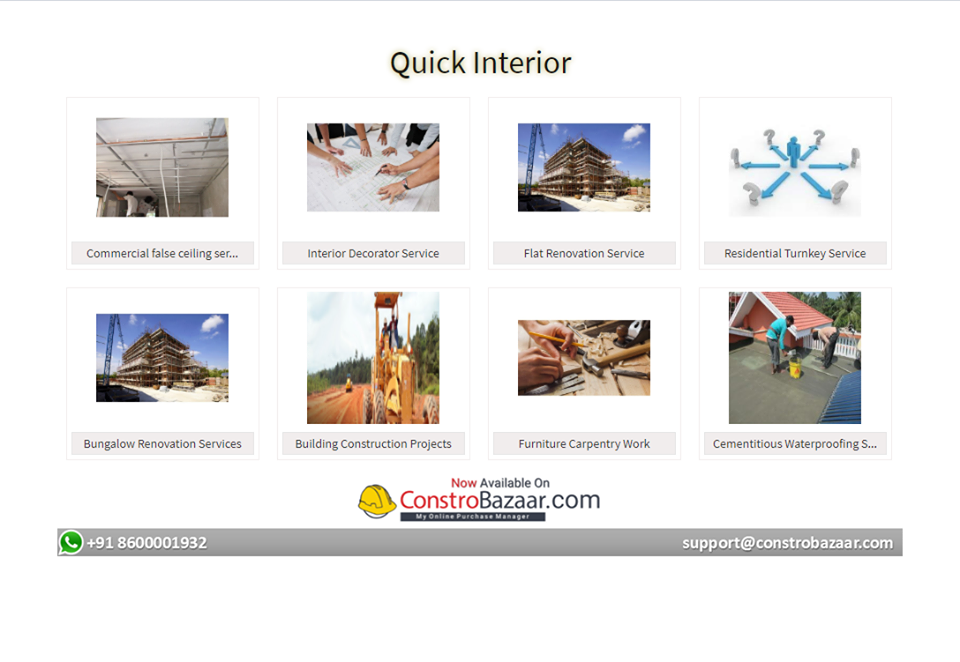 Building Materials, Construction Materials online- ConstroBazaar