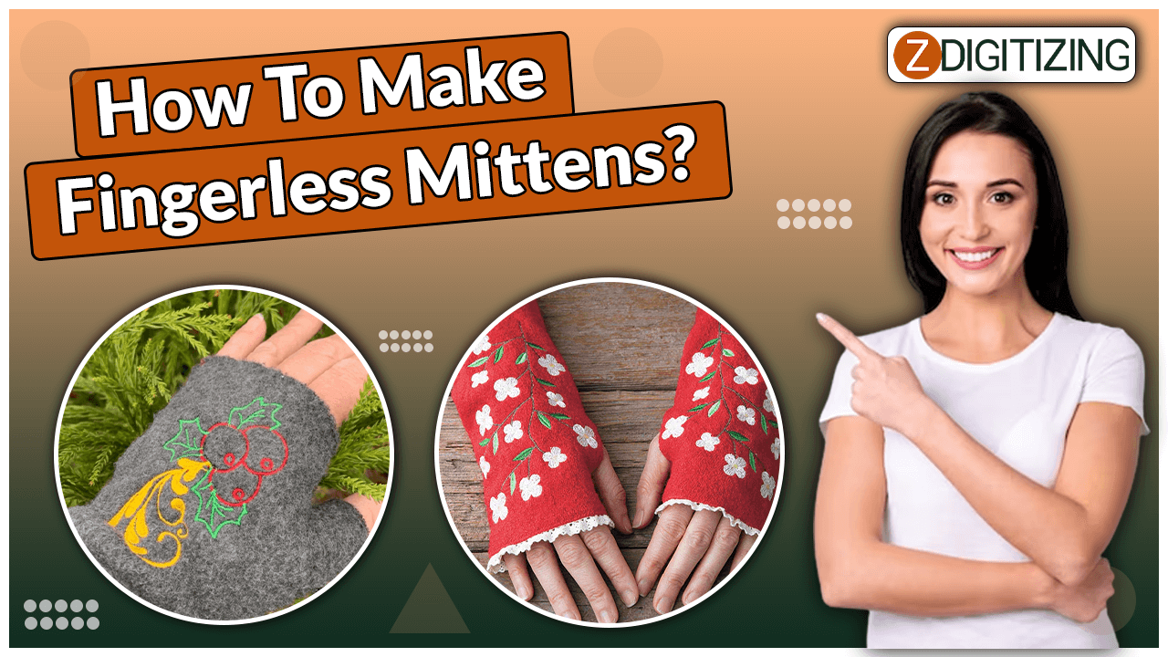 How To Easily Make Unique Warm In-The-Hoop Embroidery Fingerless Mittens