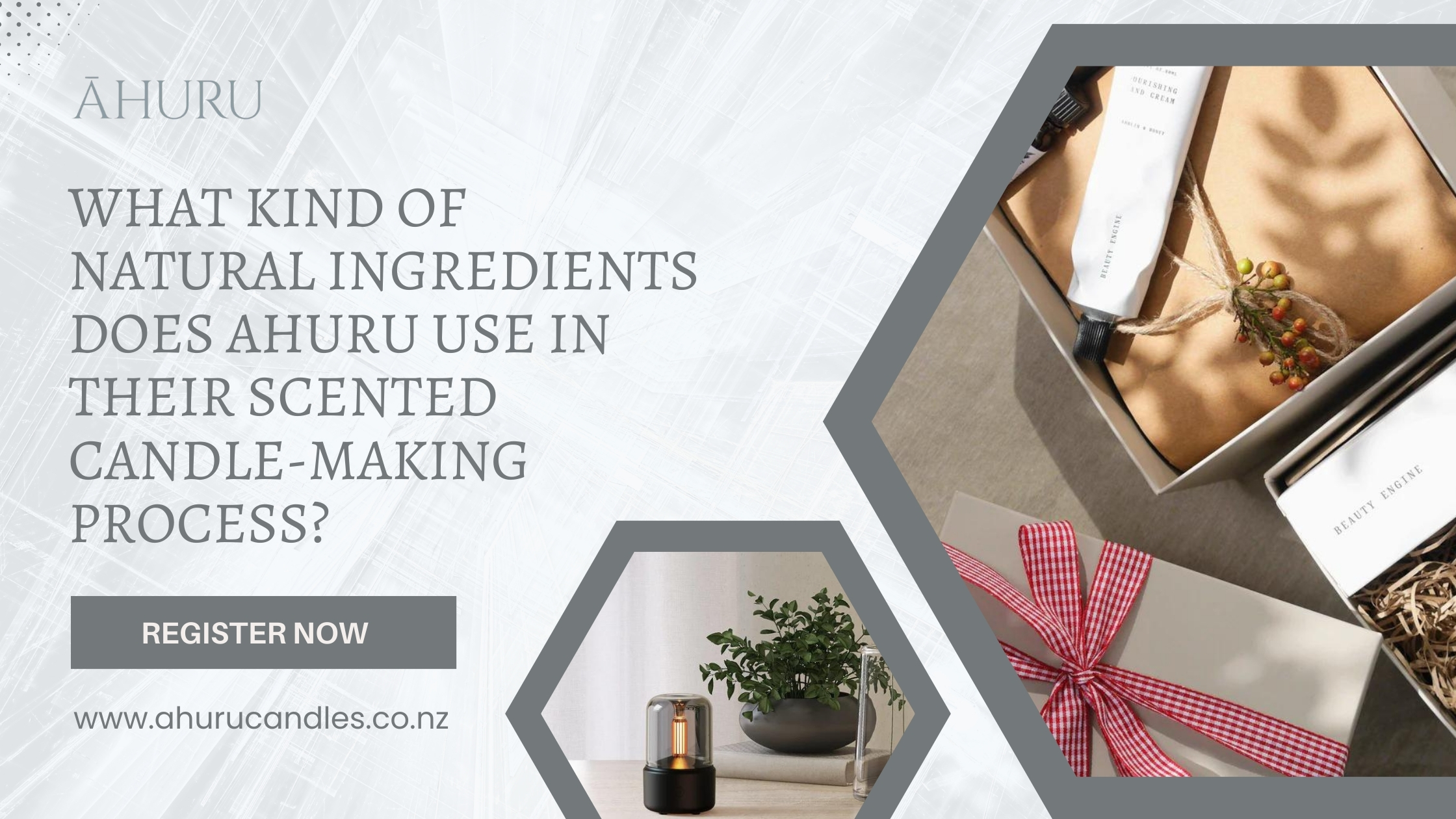 What Kind of Natural Ingredients Does Ahuru Use in Their Scented Candle-Making Process?