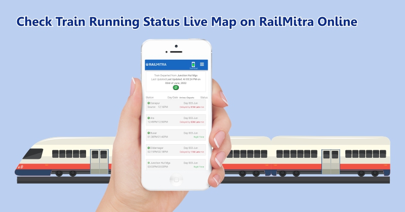 Check Train Running Status Live Map on RailMitra Online
