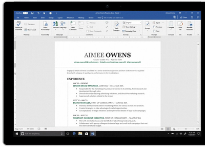 Microsoft Integrates Linkedin with Word to Help You Write A Killer Resume