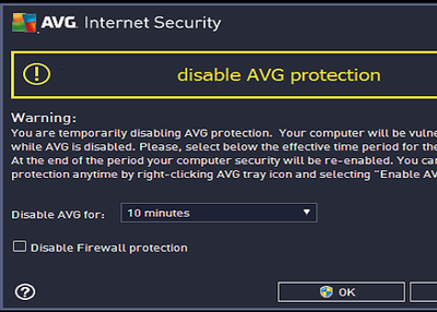 Steps to disable the AVG antivirus software from your system