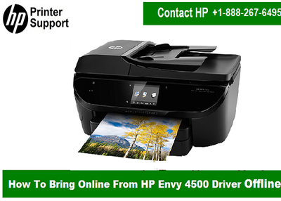 How To Bring Online From HP Envy 4500 Driver Offline?