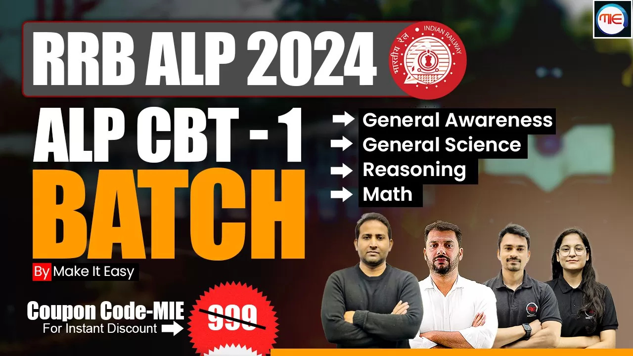 Success with Make It Easy’s RRB ALP Crash Course.