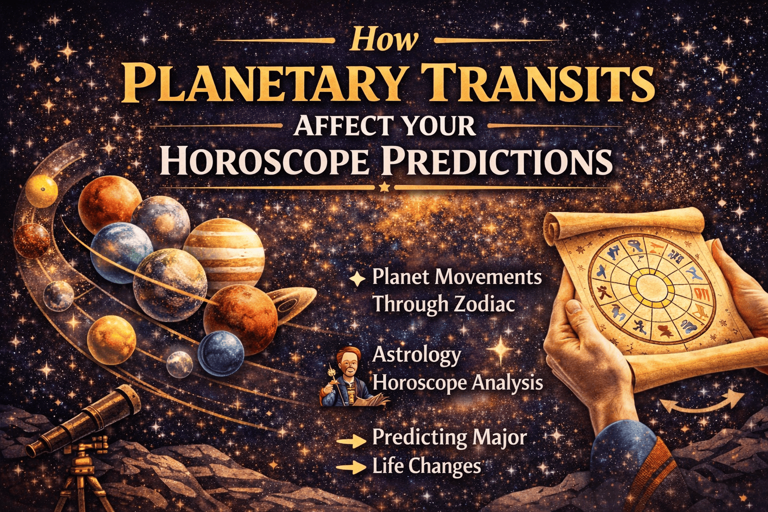 How Planetary Transits Affect Your Horoscope Predictions