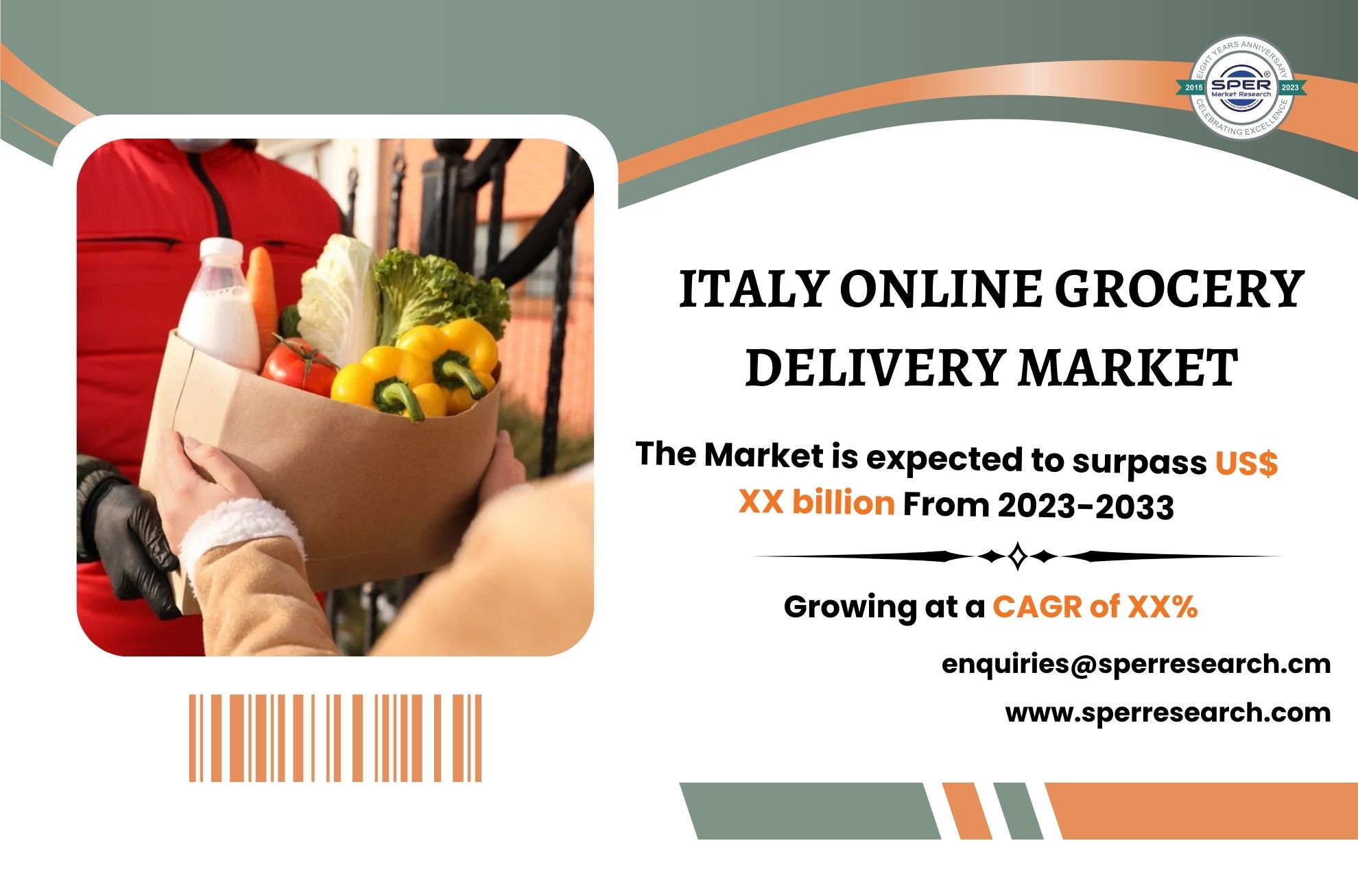 Italy Online Grocery Delivery Market Share, Upcoming Trends, Growth Strategy, Key Players, Challenges, Future Opportunities and Competitive Analysis till 2033: SPER Market Research