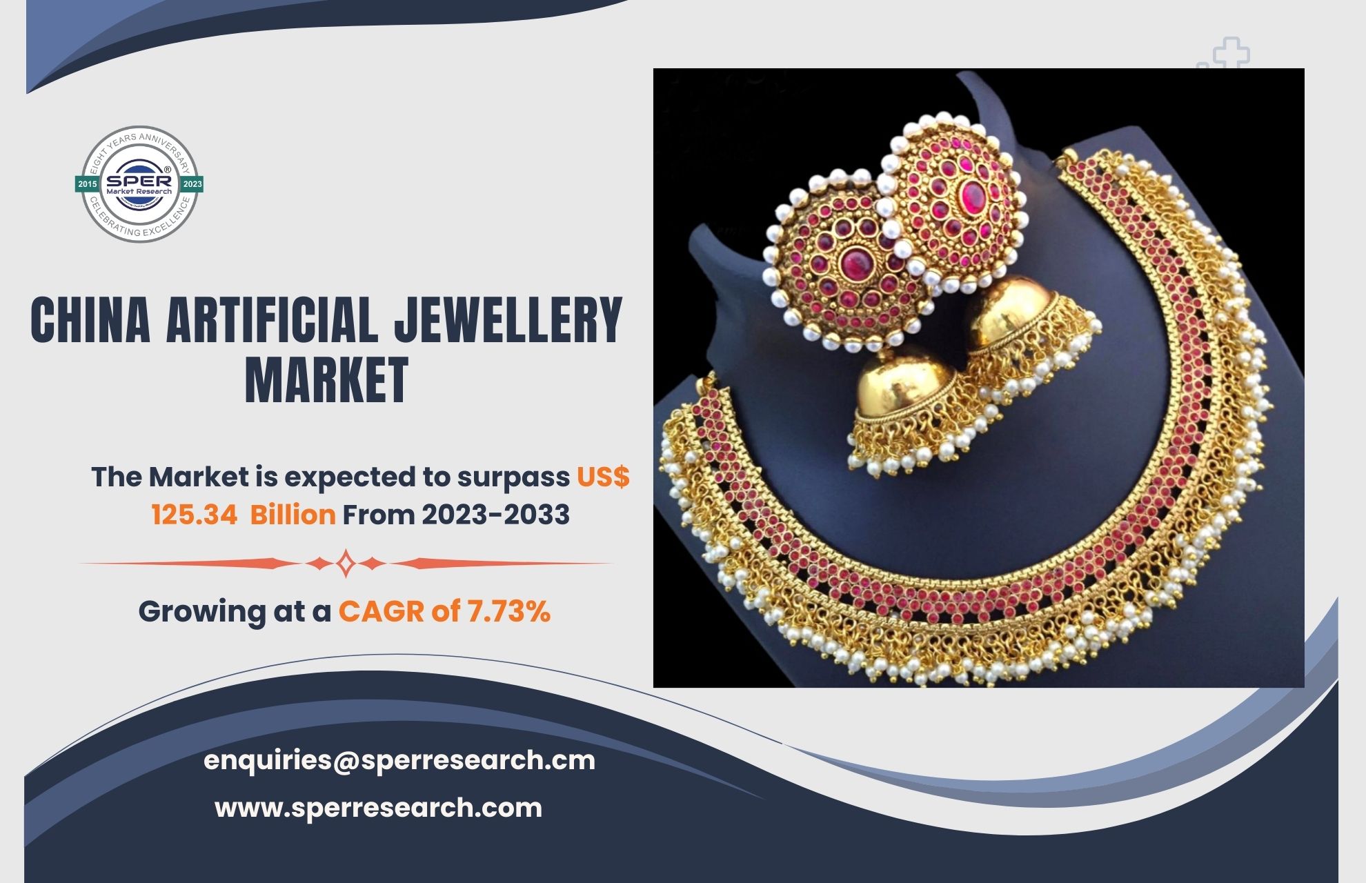 China Artificial Jewellery Market Trends, Size, Revenue, Growth Drivers, CAGR Status, Business Challenges and Competitive Analysis till 2033: SPER Market Research
