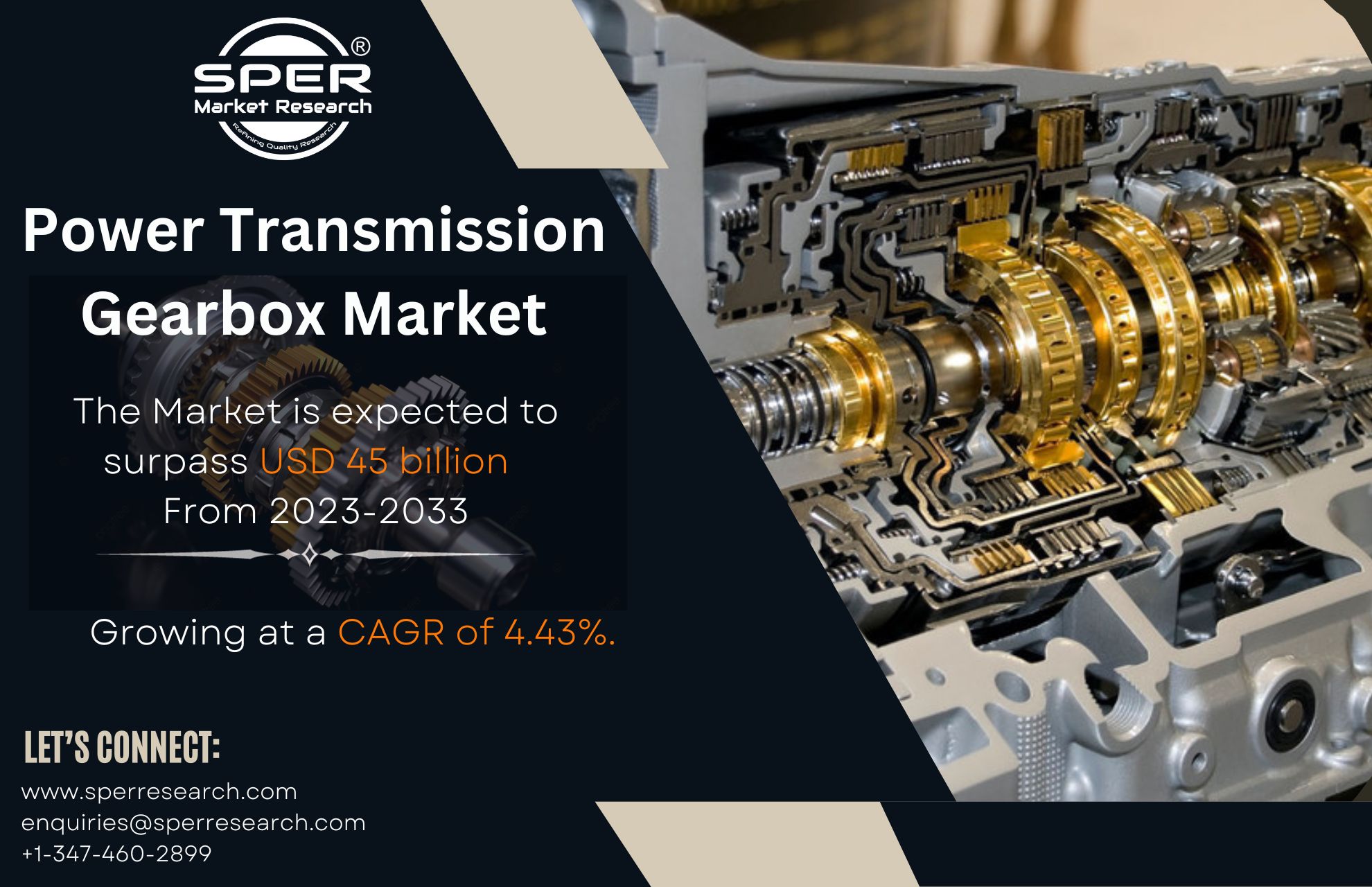 Power Transmission Gearbox Market Growth 2023- Global Industry Share, Scope, Key Players, Latest Technology, Business Opportunities and Future Outlook till 2033: SPER Market Research.