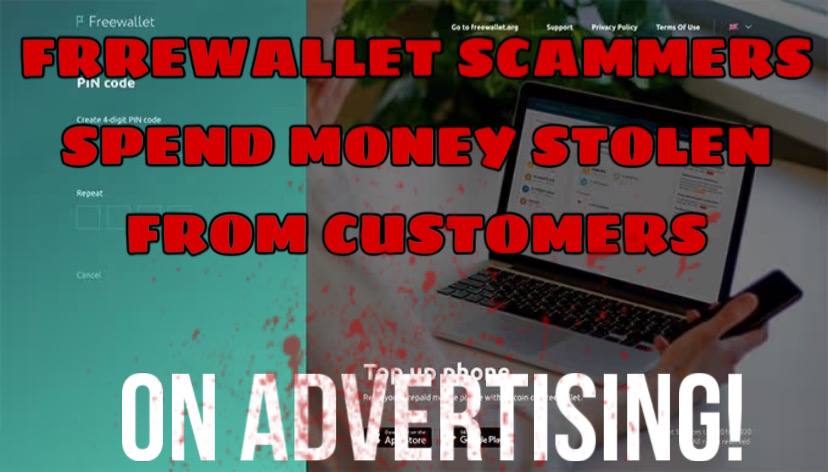 Freewallet scammers spend money stolen from customers on advertising on Reddit