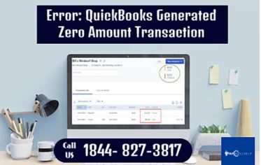 quickbooks generated zero amount transaction for bill payment stub