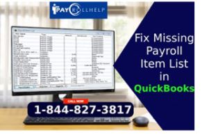 quickbooks online payroll item list