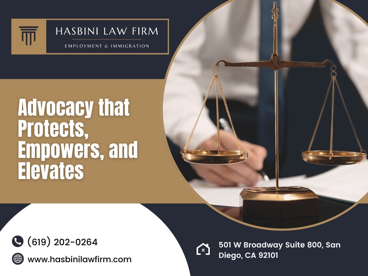 San Diego Employee Advocate | Hasbini Law Firm Lawyers Team