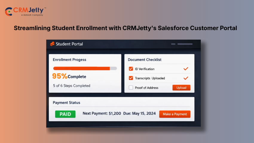Streamlining Student Enrollment with CRMJetty’s Salesforce Customer Portal
