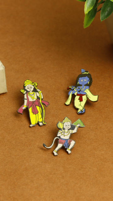  Divine Sparkle Krishna Jewellery Lapel Pins with Grace 