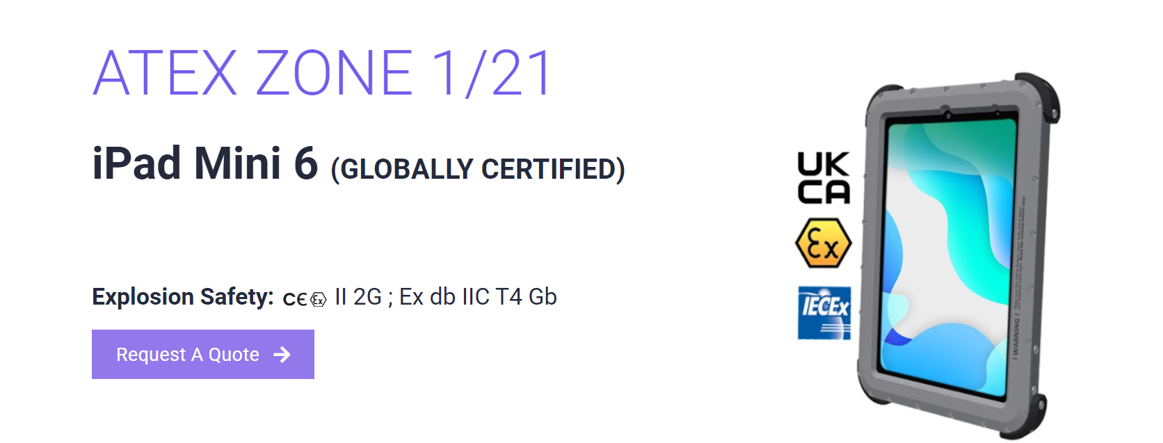 ATEX Zone 1 iPads for Reliable Performance in Ex Zones