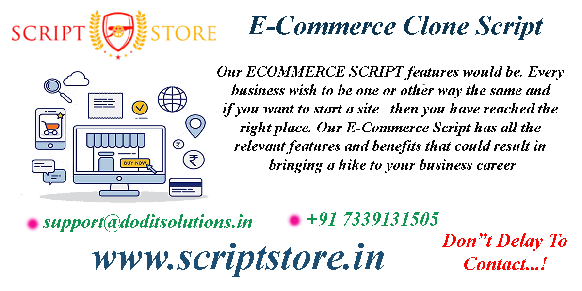 Readymade E-Commerce Clone System - SCRIPTSTORE.IN