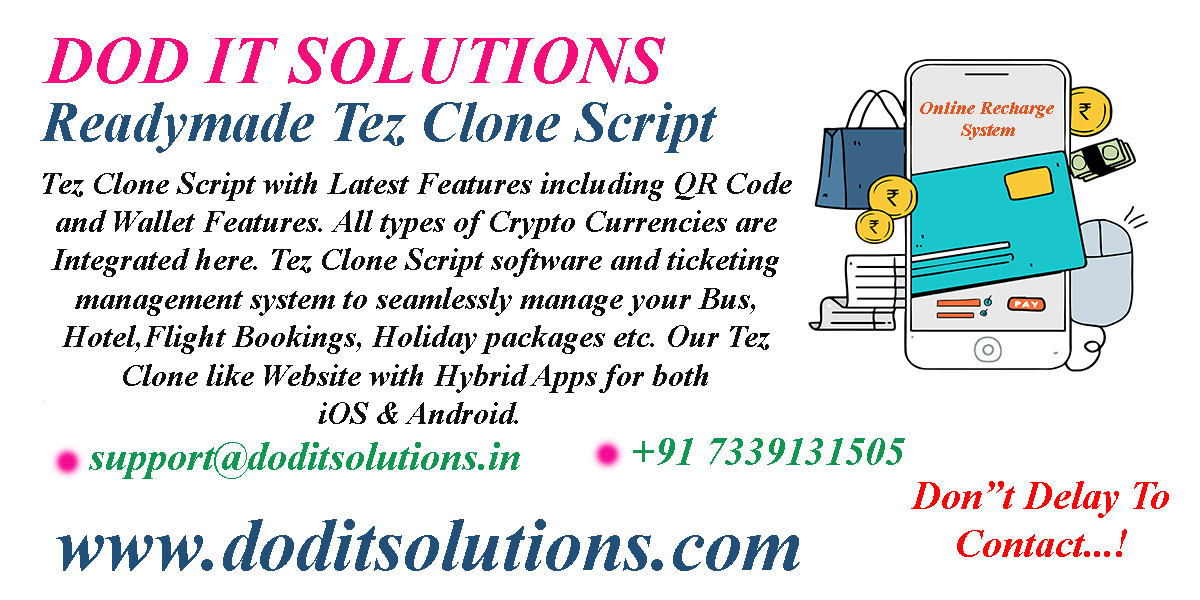 Readymade Tez Clone System - DOD IT SOLUTIONS