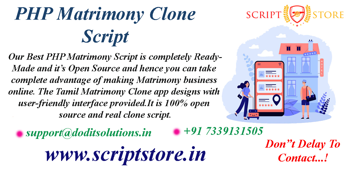 Readymade PHP Matrimony Clone Script - SCRIPTSTORE.IN