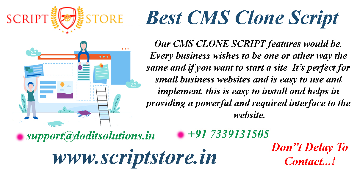 Readymade CMS Clone System - SCRIPTSTORE.IN