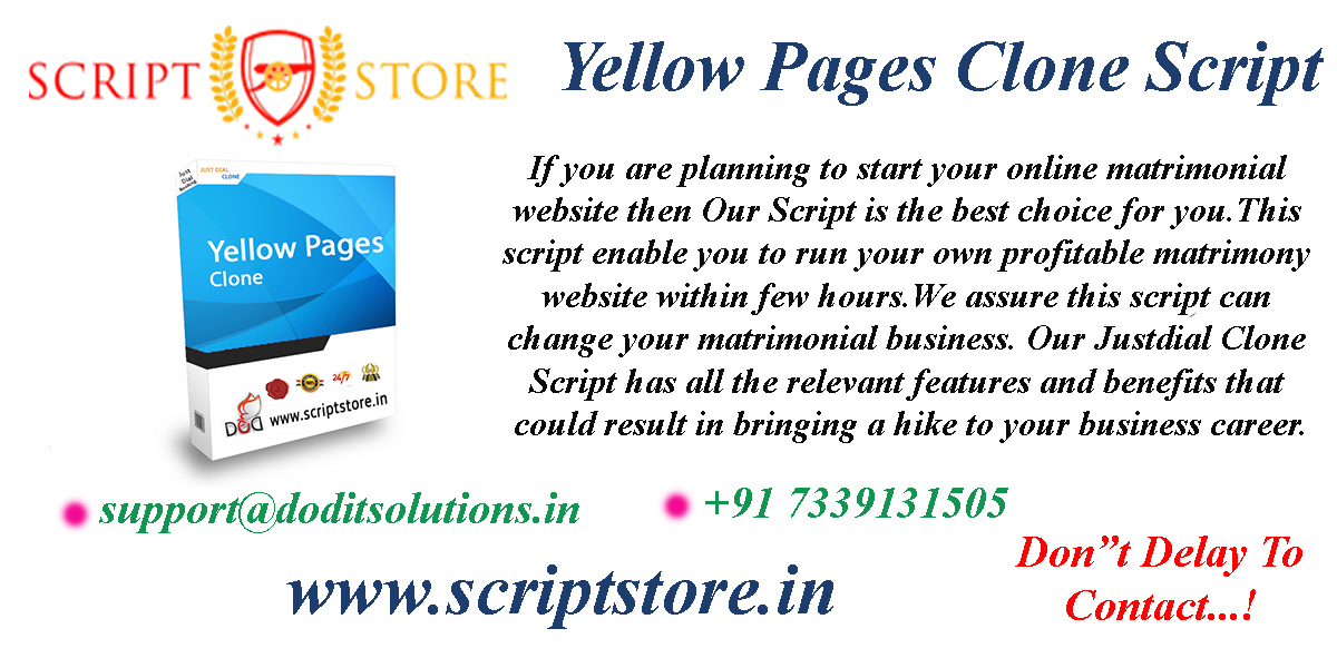 Best Yellow Pages Clone System - SCRIPTSTORE.IN