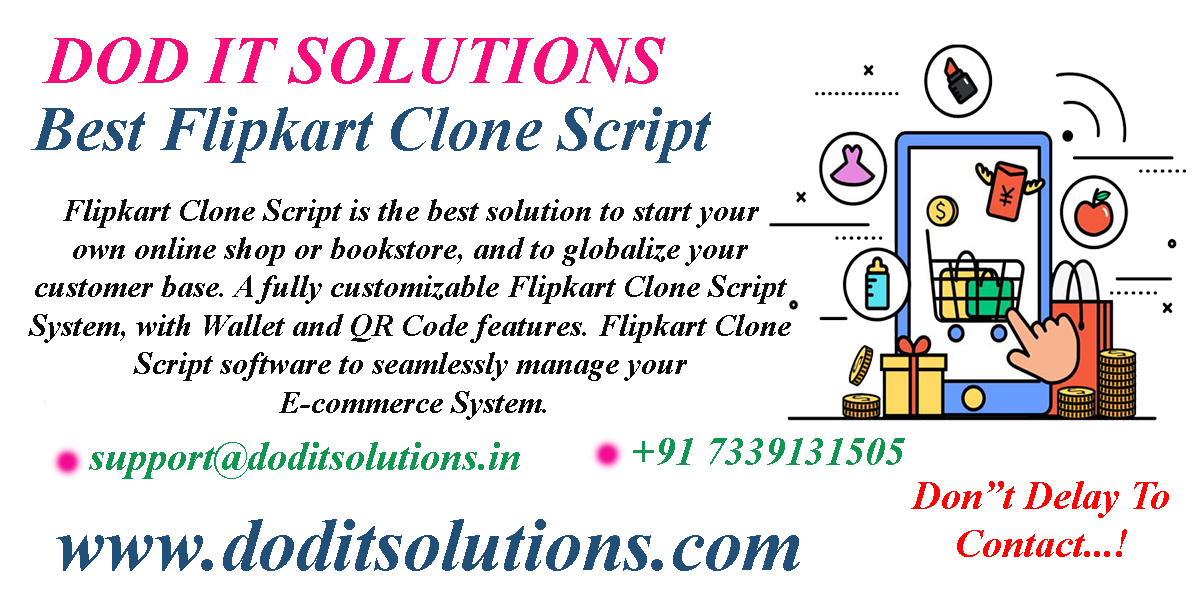 Readymade Flipkart Clone System - DOD IT SOLUTIONS