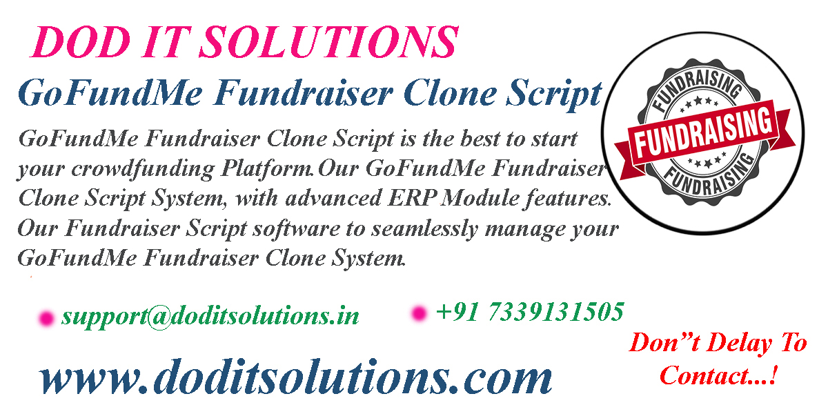 Best Readymade GoFundMe Fundraiser Clone System - DOD IT SOLUTIONS