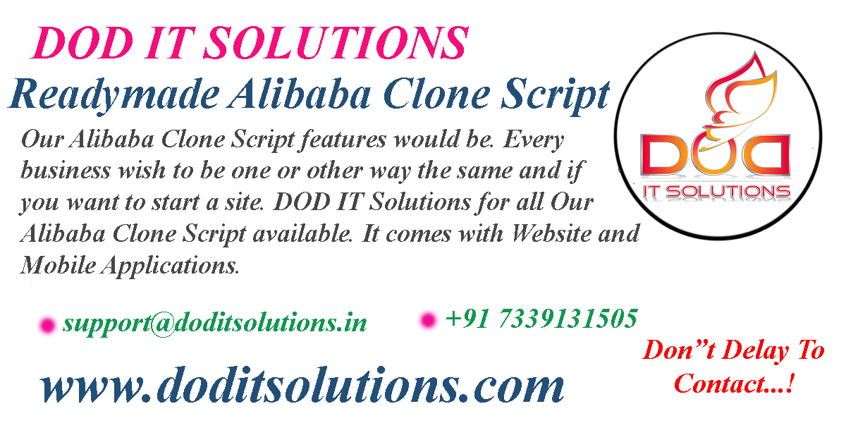 Alibaba Clone Script - Readymade Clone Script