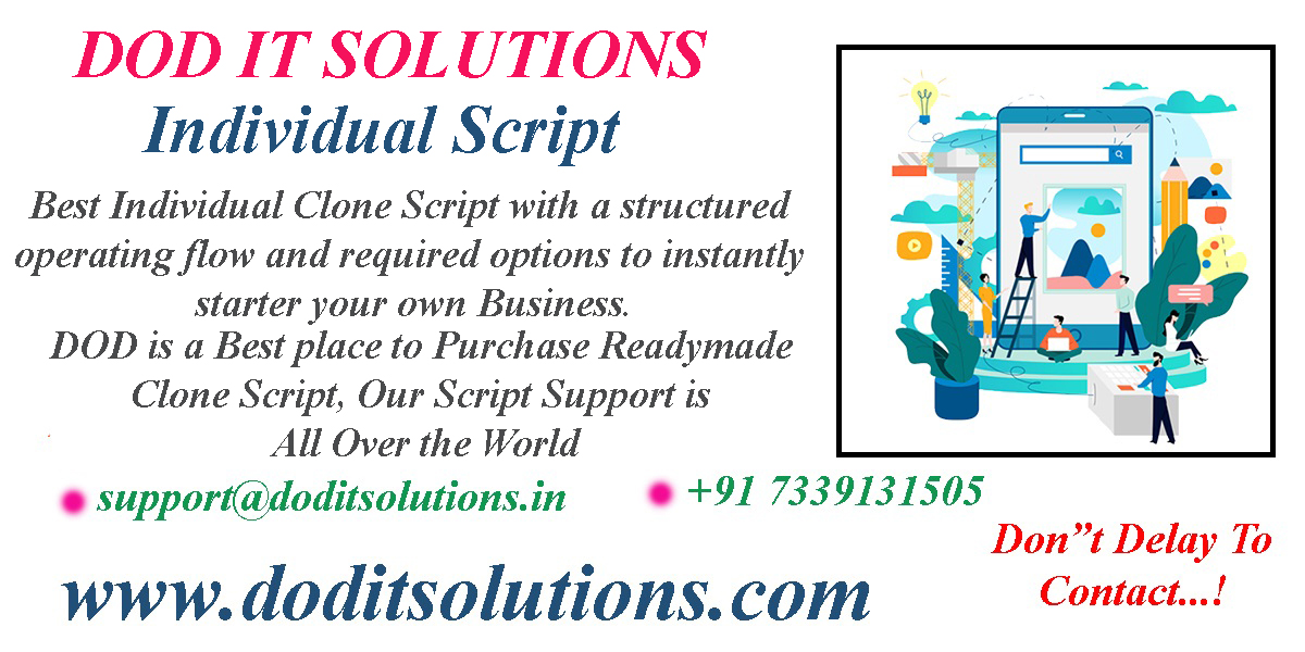 Individual Clone Script - Ready Made Clone Script