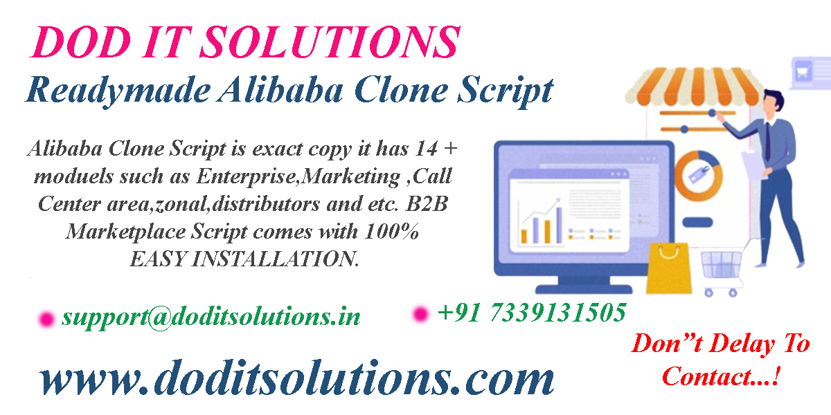 Readymade Alibaba Clone System - DOD IT SOLUTIONS