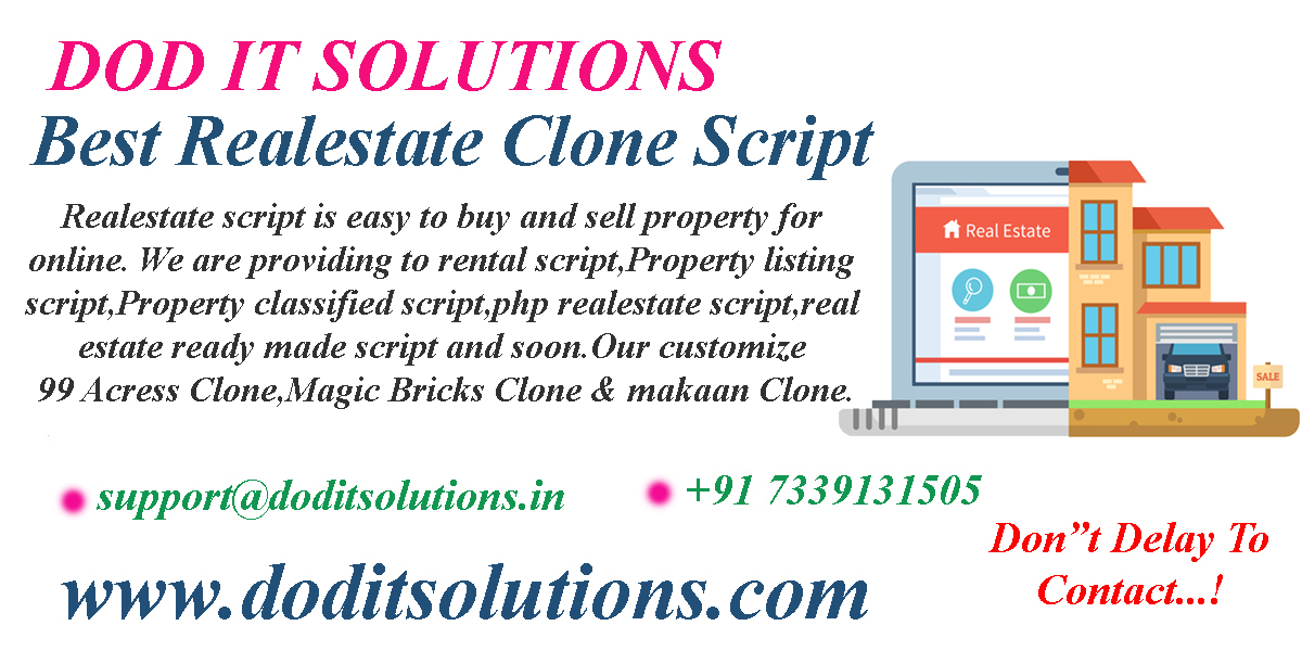 Online Realestate Clone Script - DOD IT SOLUTIONS