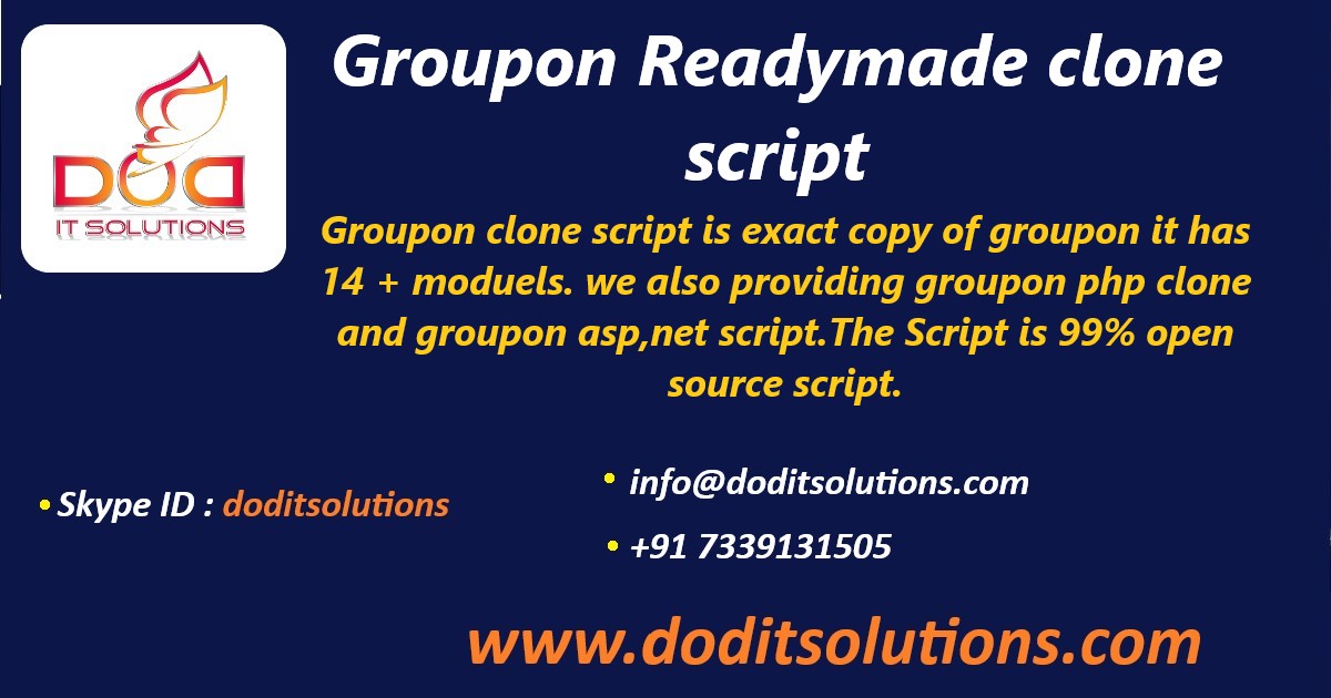 Readymade Groupon Clone Script - DOD IT Solutions